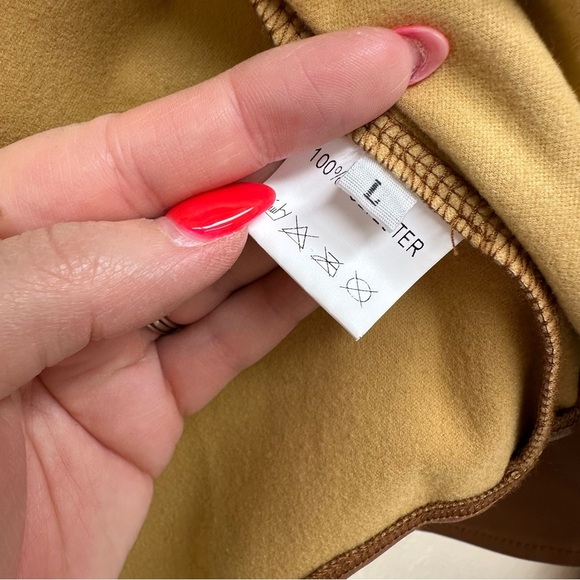 Faux Brown Leather Jacket Shacket Button Down Size Large - Picture 4 of 8